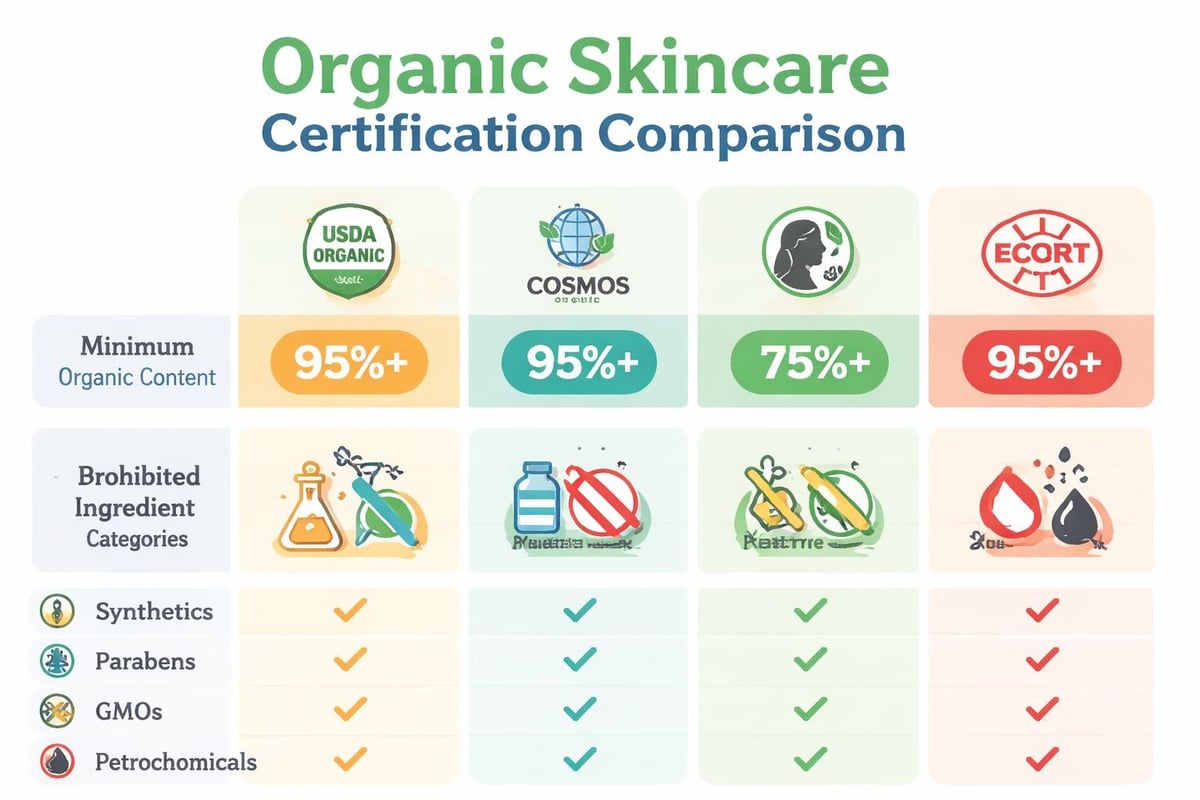 Organic certification standards comparison