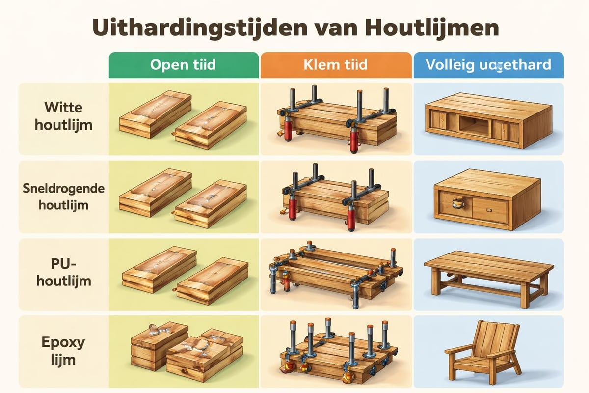 Wood glue working time comparison