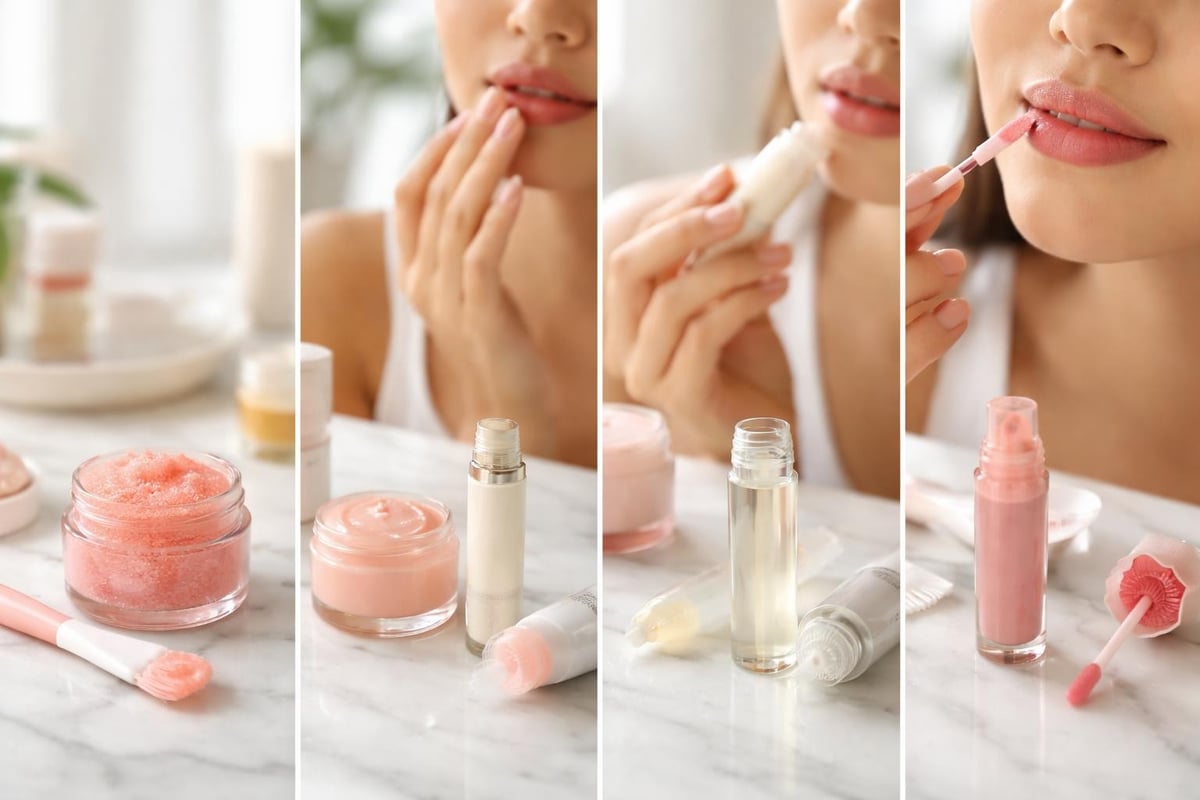 K-beauty lip routine