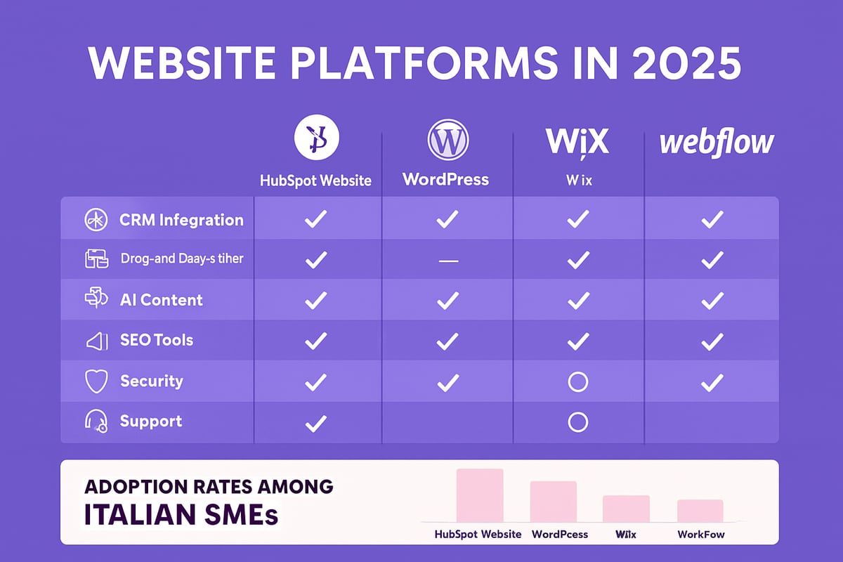 Panoramica di HubSpot Website nel 2025