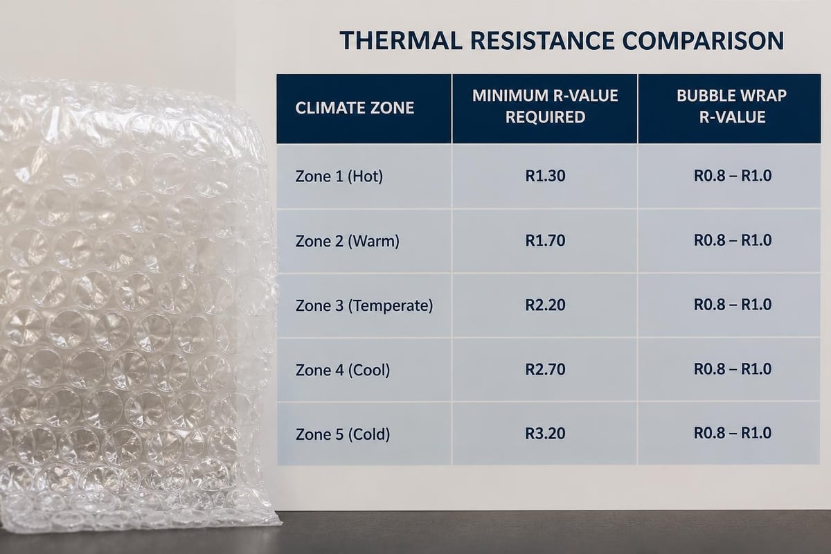 R-value comparison chart
