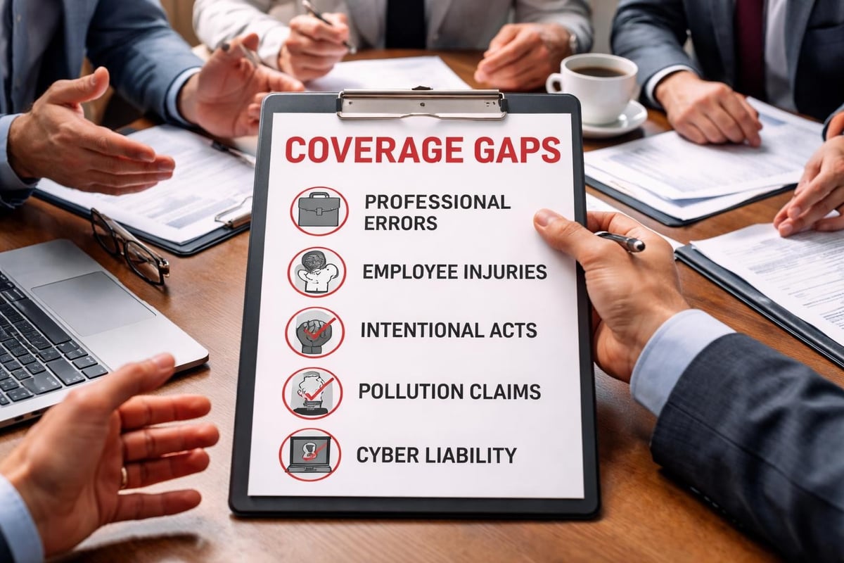 General liability exclusions