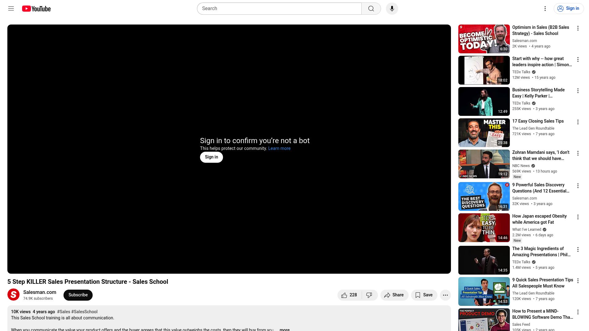 Top 8 Sales Videos To Boost Your Results In 2025 - 5 Step Killer Sales Presentation Structure — Sales School