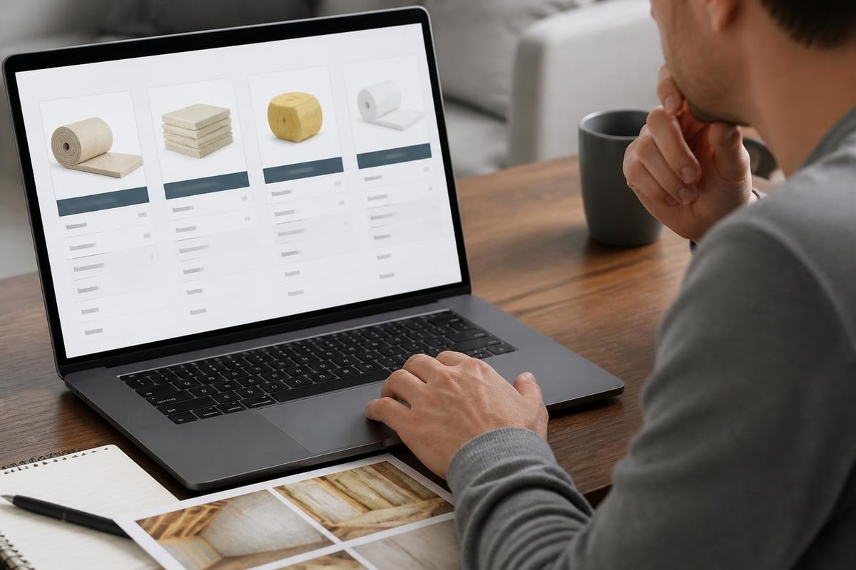 Comparing insulation products online