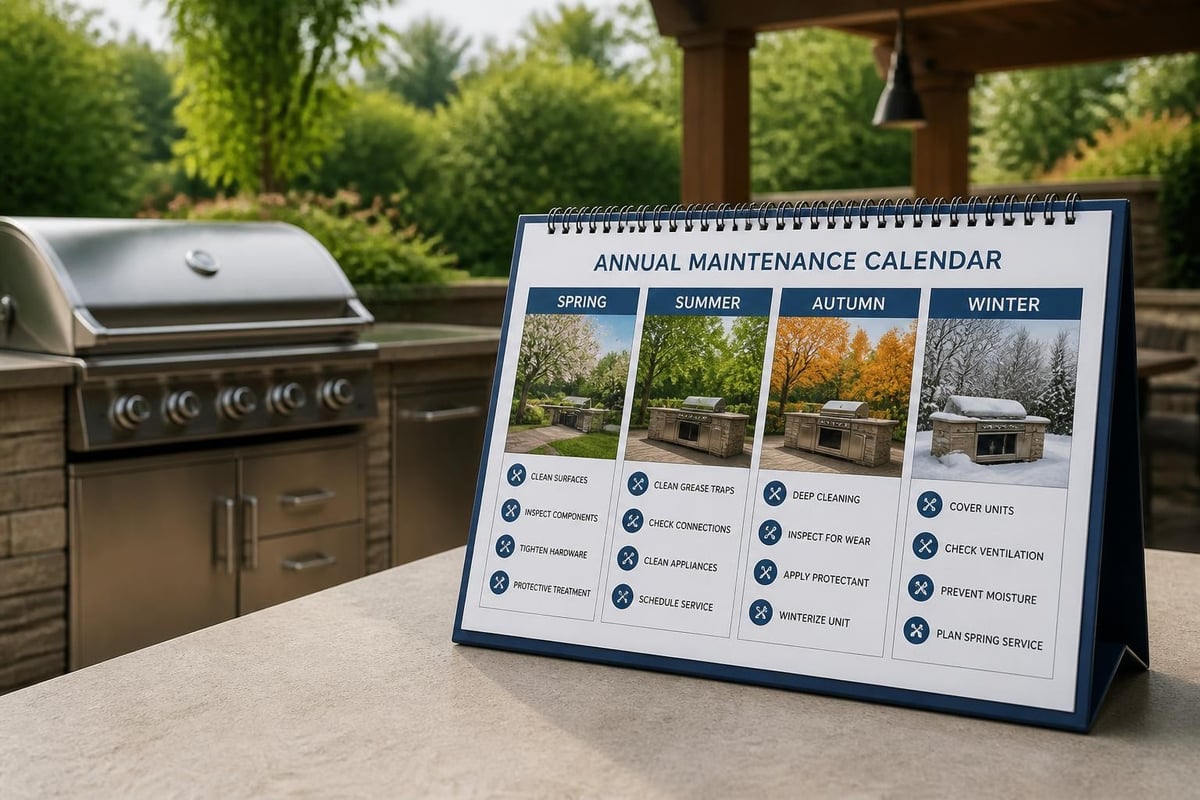 Garden kitchen unit maintenance programme