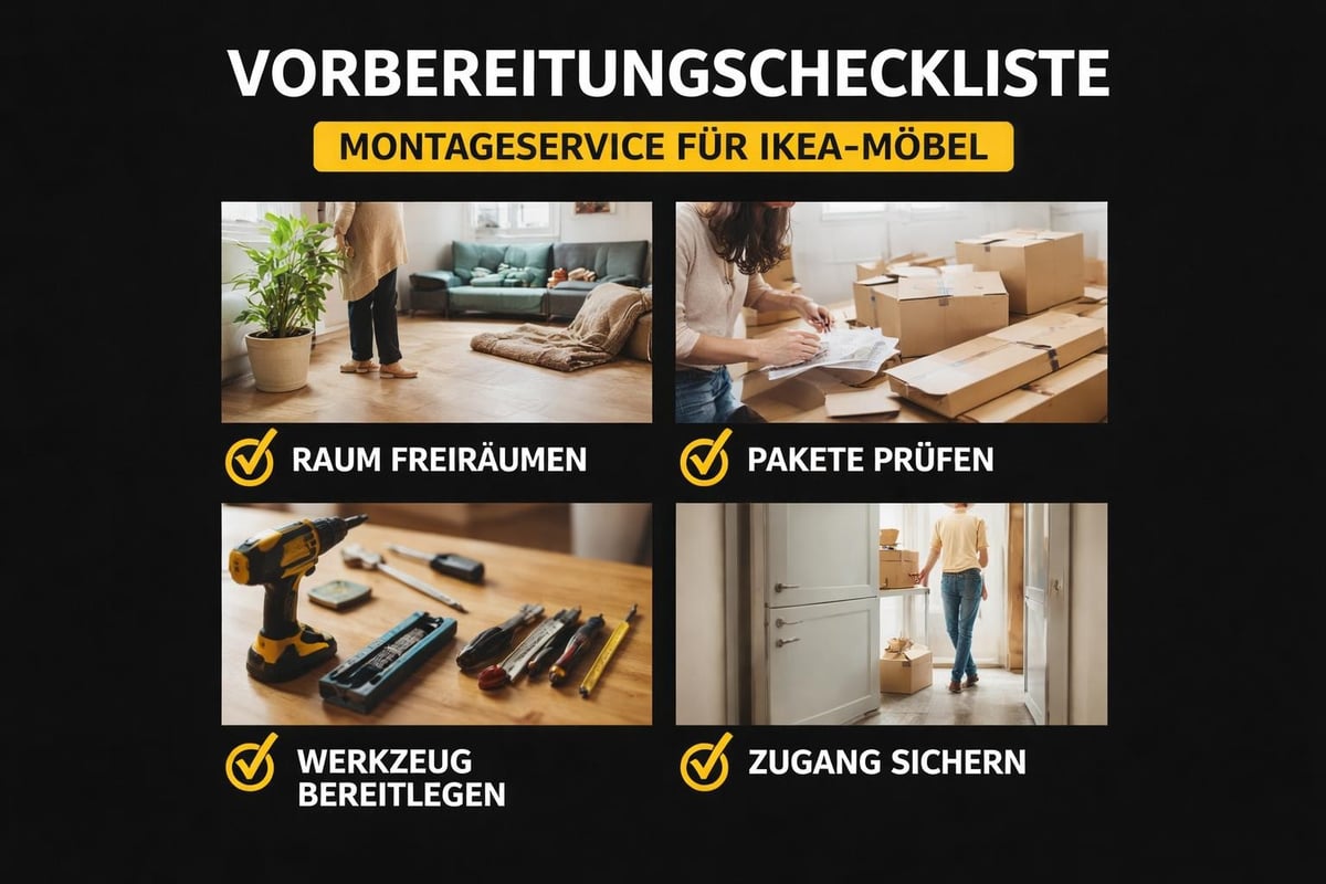 Checkliste Montagevorbereitung