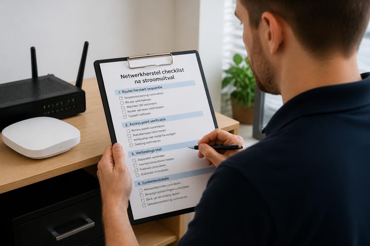 Netwerk herstel checklist