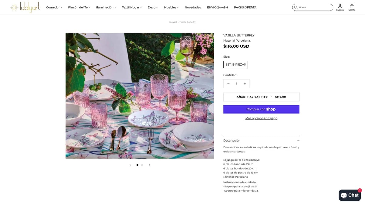 7 Vajillas Originales Para Sorprender En Tu Mesa 2026 - Vajilla Butterfly – Motivos florales y coloridos