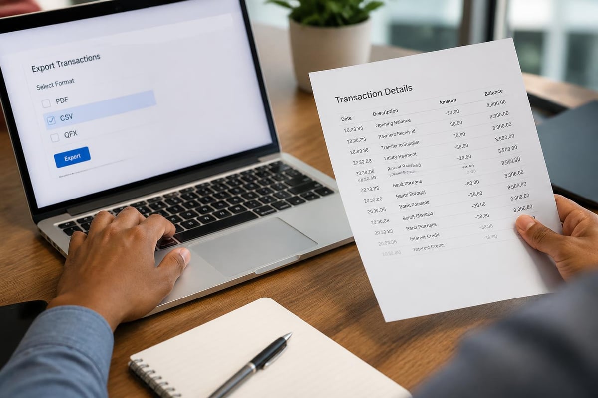 Statement download formats