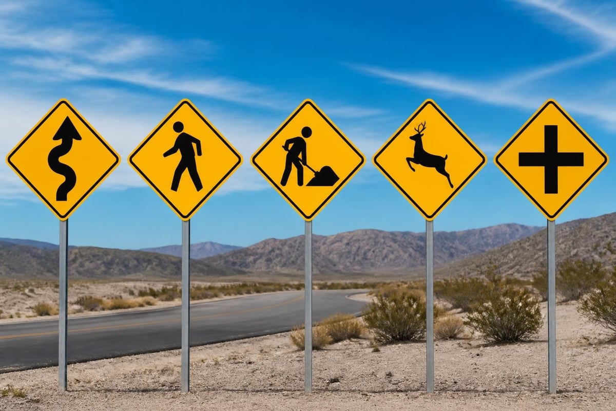 Warning sign categories