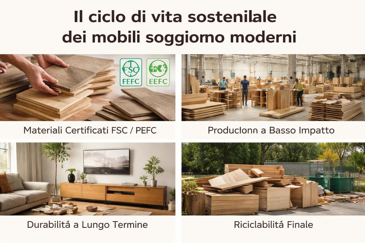 Sostenibilità nell'arredo moderno