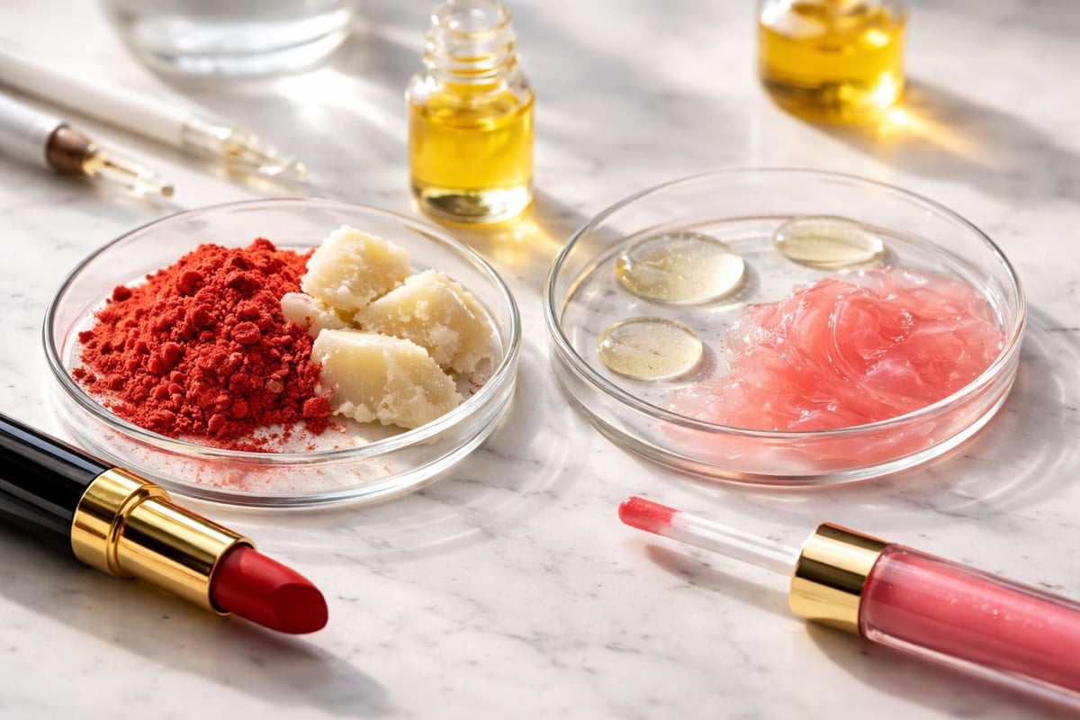 Lipstick and gloss formulation components