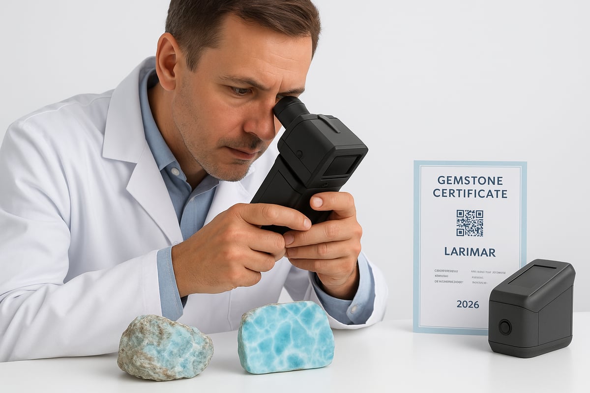 How Larimar Gemstone Certification Works: The 2026 Process