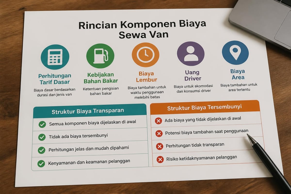 Rental pricing components breakdown