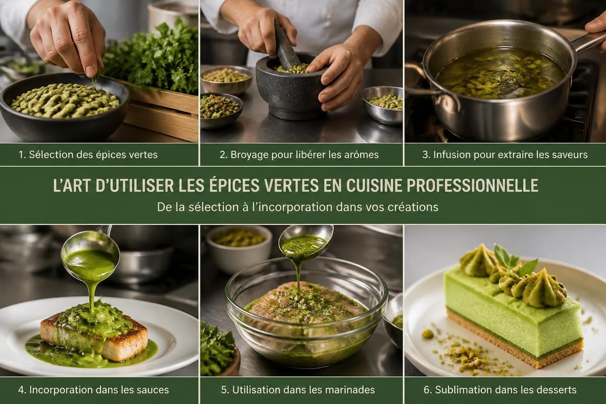 Applications culinaires des épices vertes