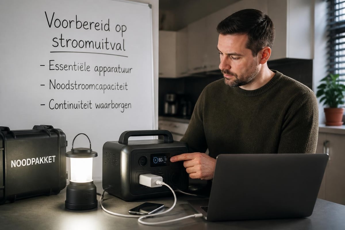 Noodstroom voorbereiding