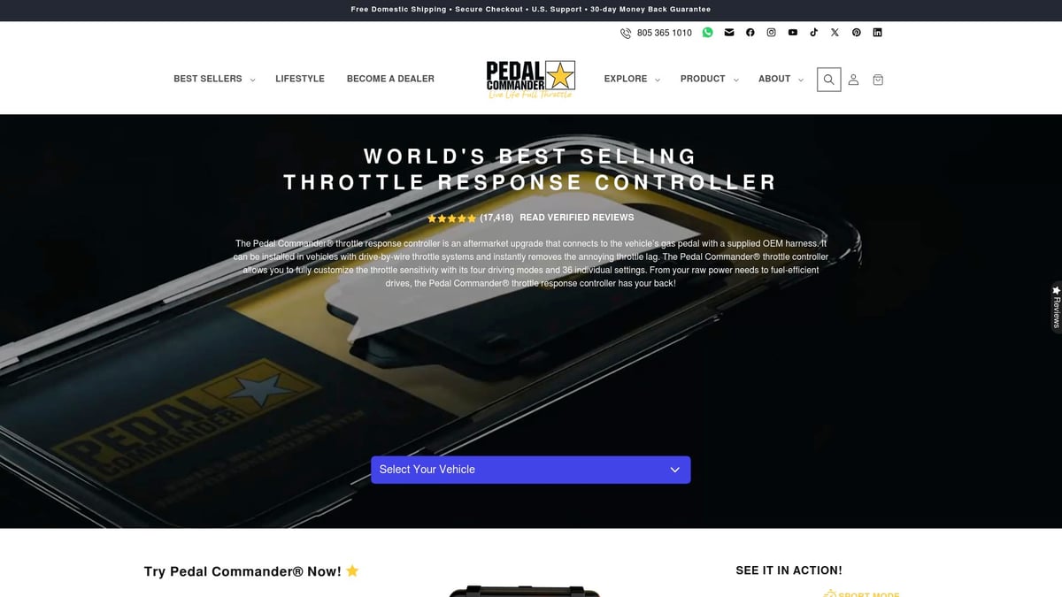 9 Essential Ram 1500 Aftermarket Parts for 2025 Upgrades - 9. Pedal Commander Throttle Response Controller