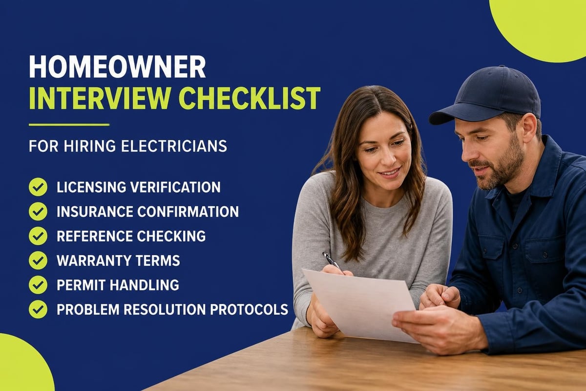 Critical questions for electrician interviews