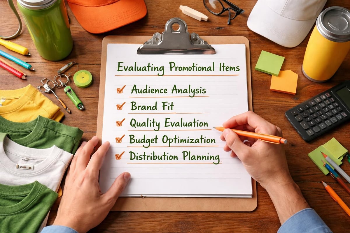 Promotional product selection criteria