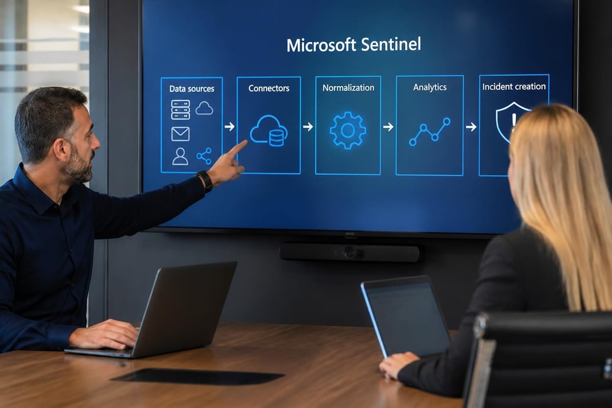 Microsoft Sentinel data flow
