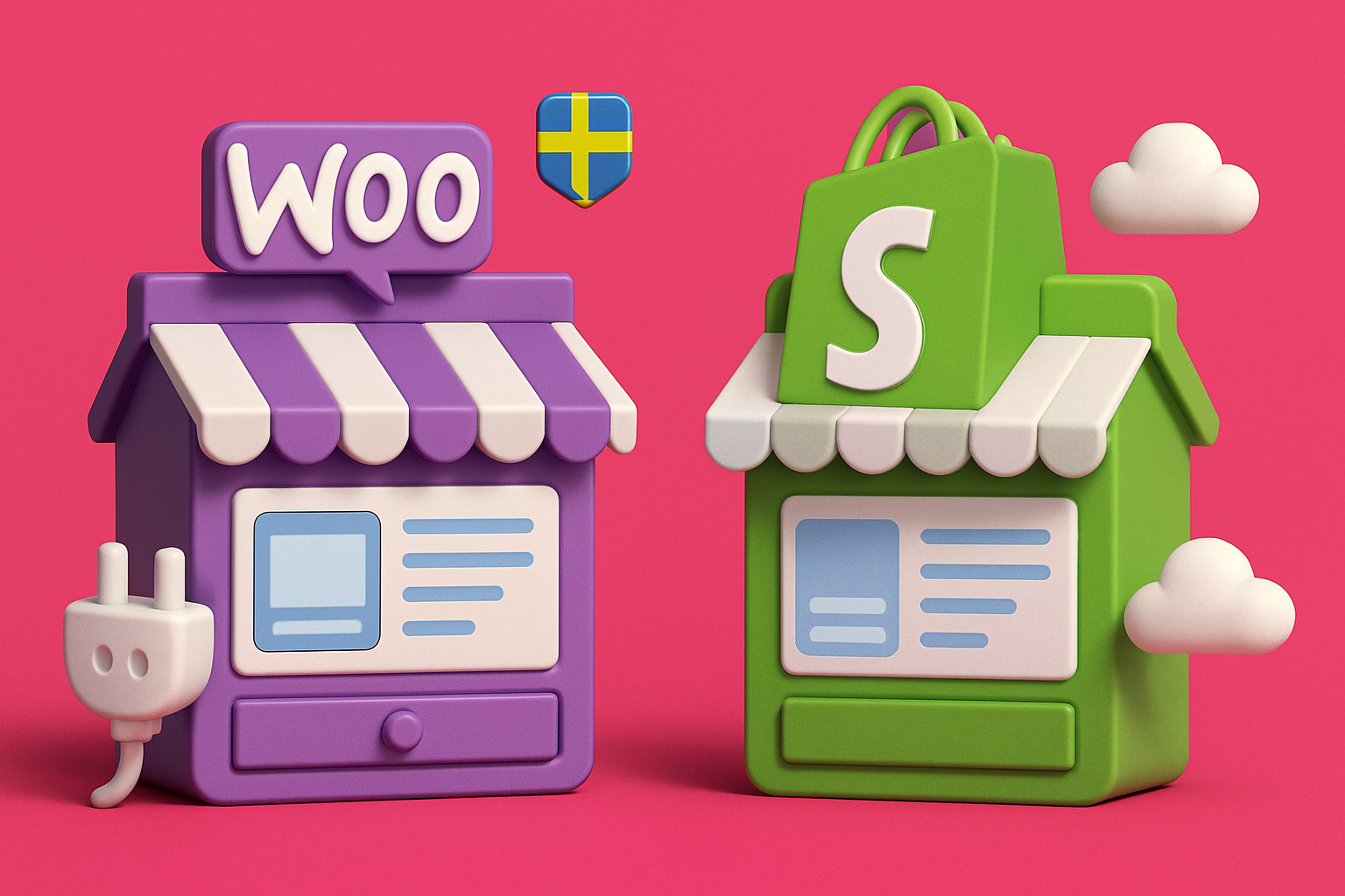 Översikt: Vad är WooCommerce och Shopify?