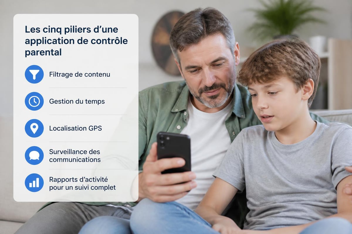 Fonctionnalités parent app