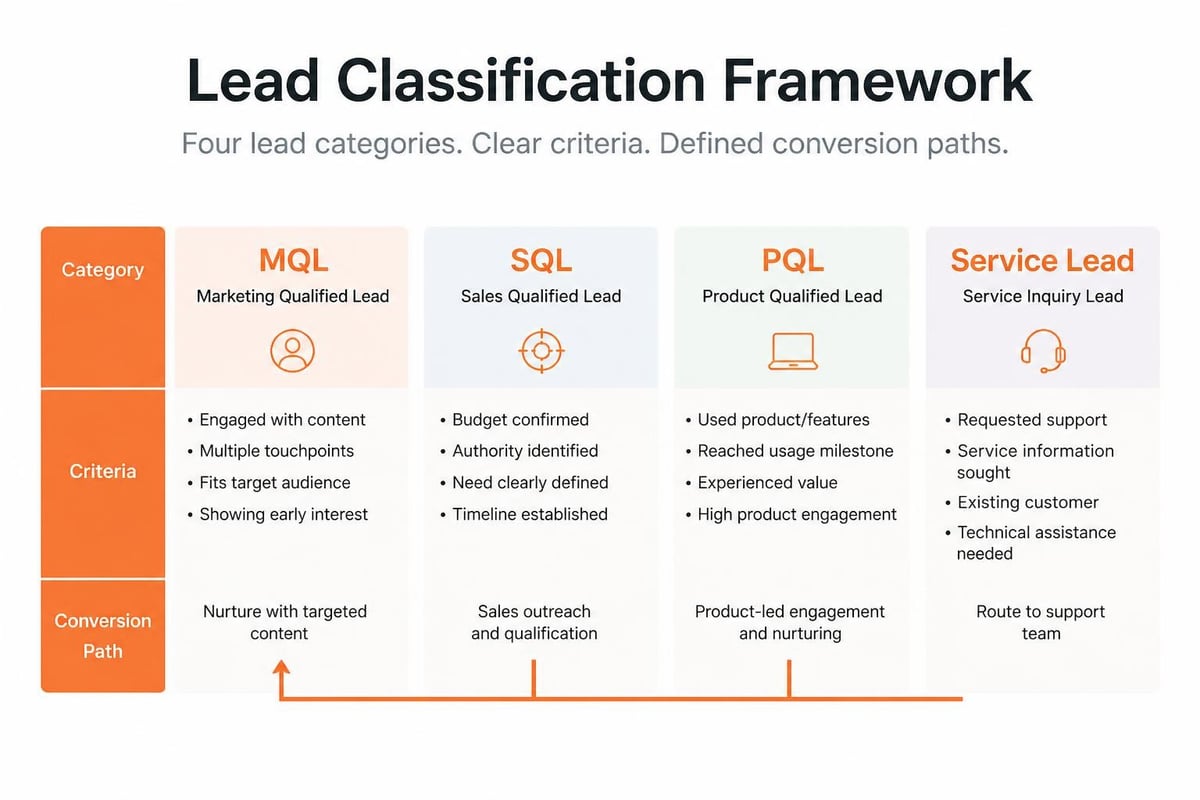Leads Explained for B2B Custom Software Development Lead types and qualification stages