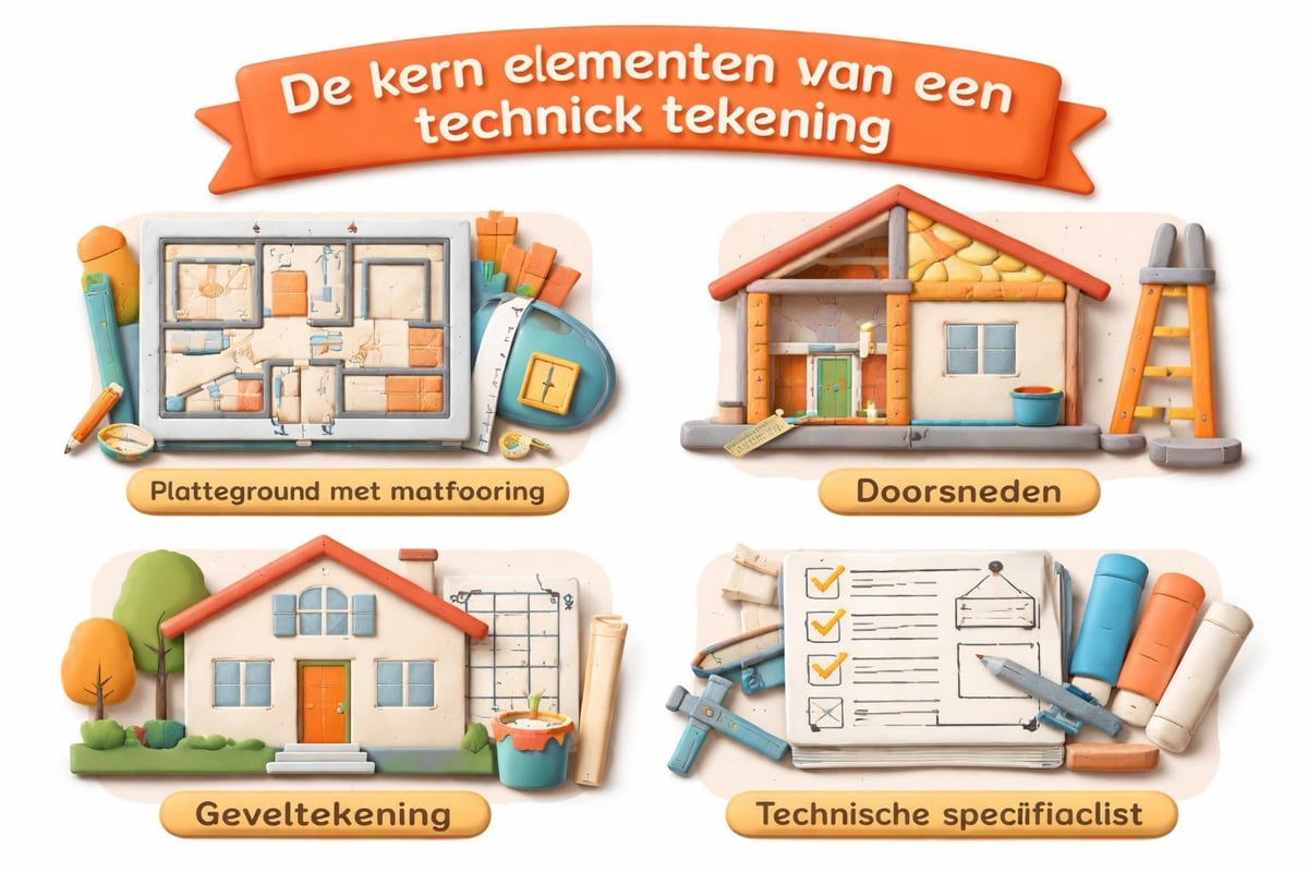 Technische tekening elementen