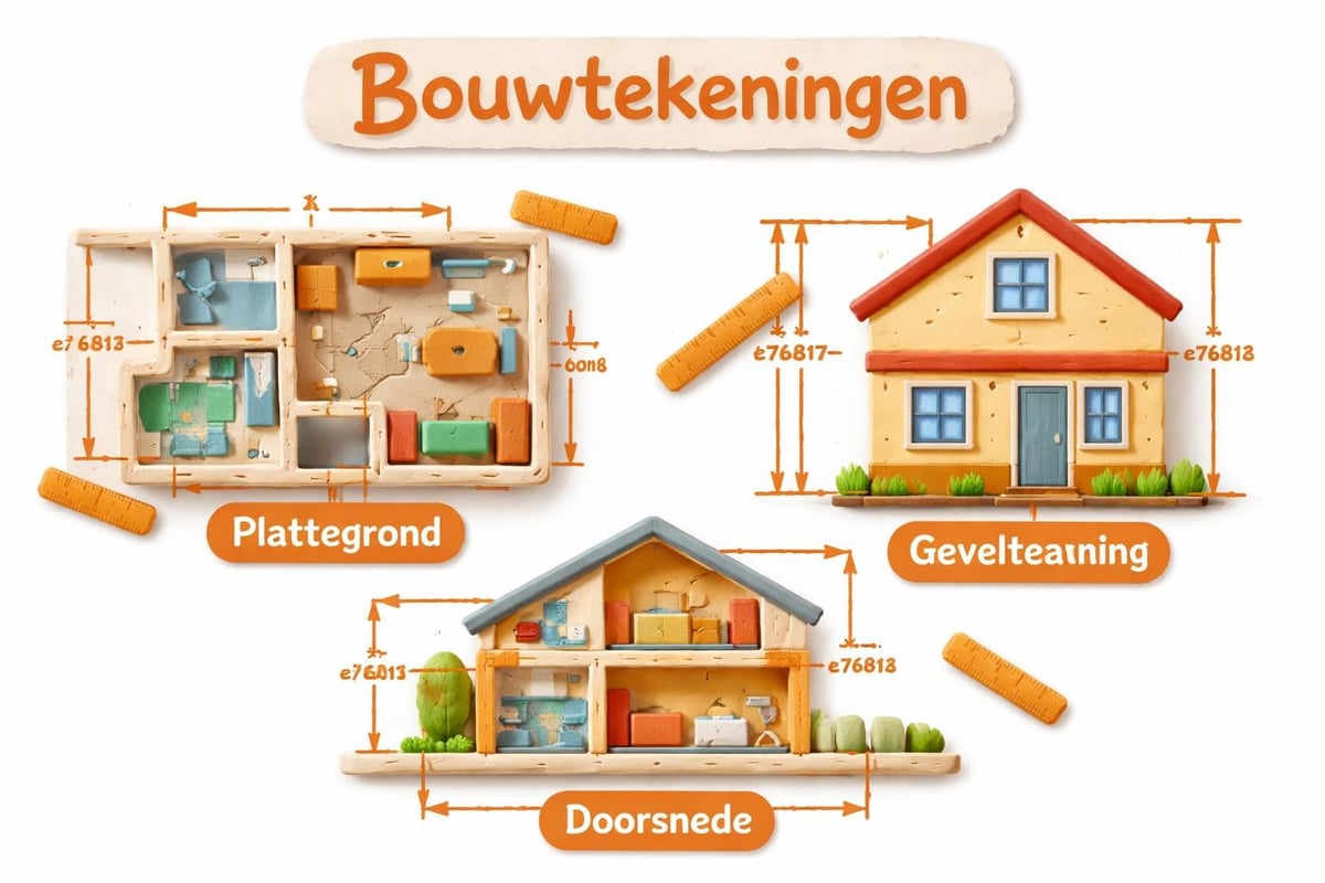 Bouwtekening projecties