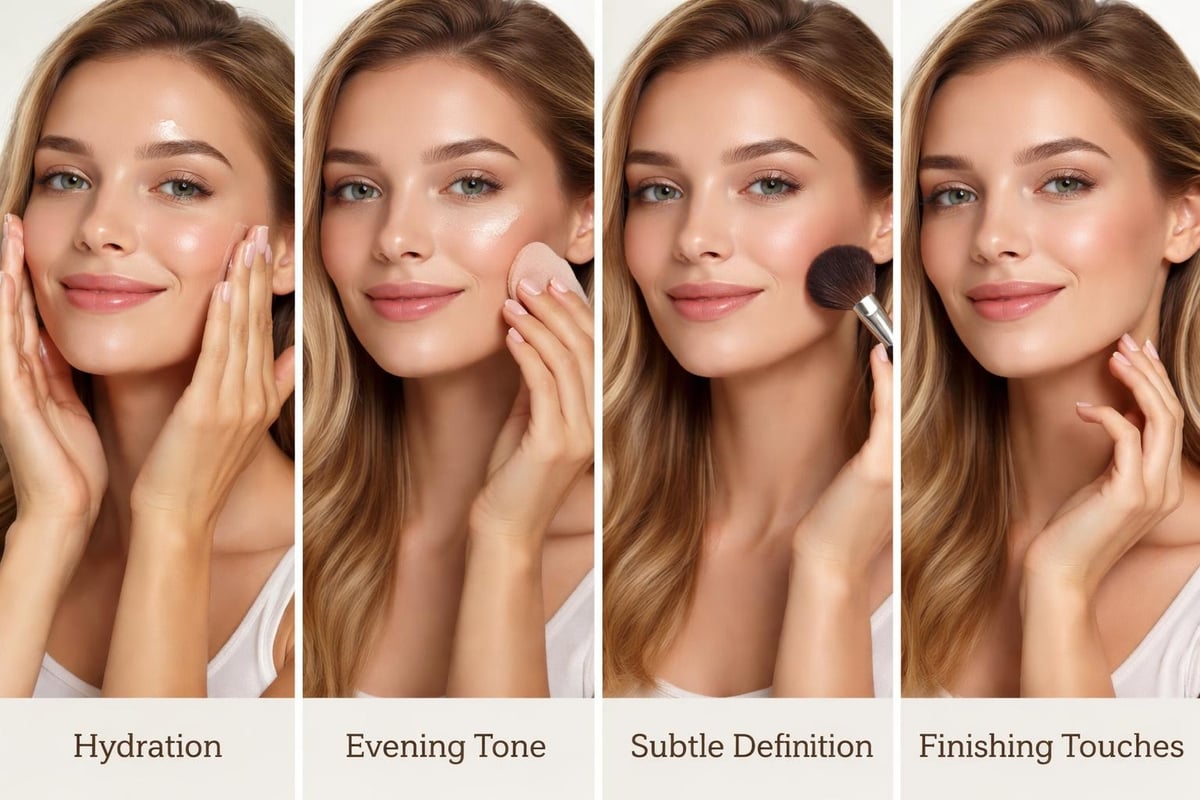 Natural makeup philosophy diagram