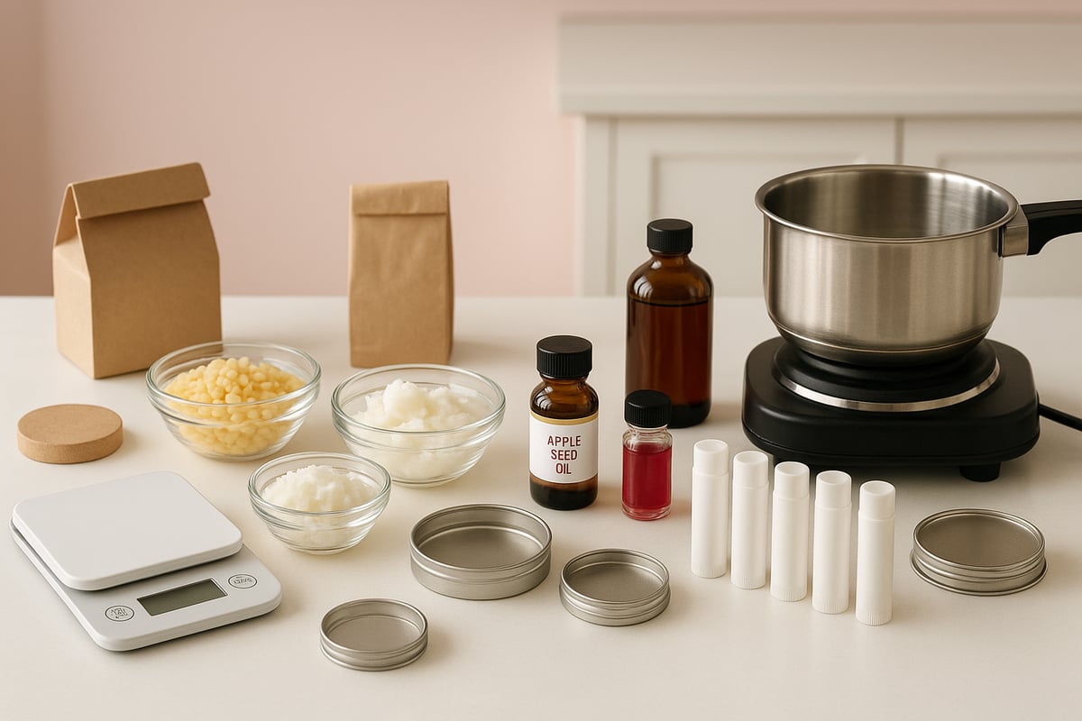 Essential Ingredients and Tools for Homemade Lip Balm
