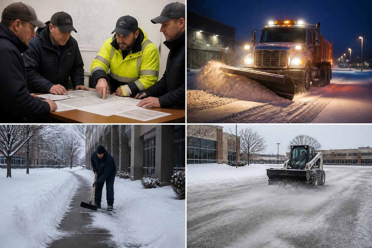 Commercial snow removal service categories