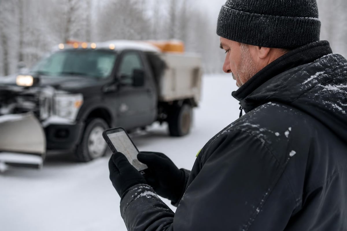 Winter storm communication workflow