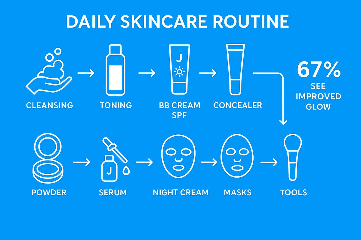 Step-by-Step J Cosmetics Routine for Glowing Skin