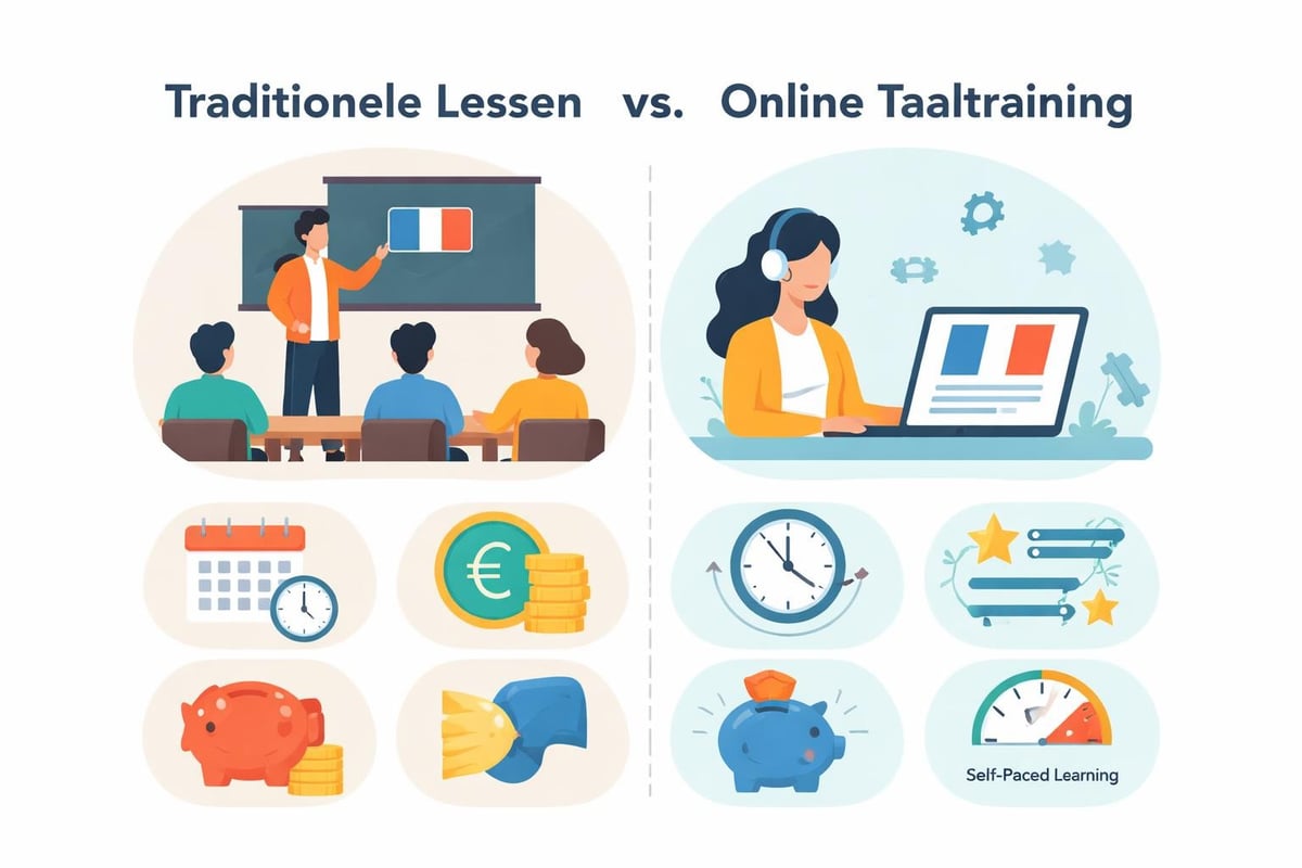 Vergelijking online en traditioneel taalonderwijs