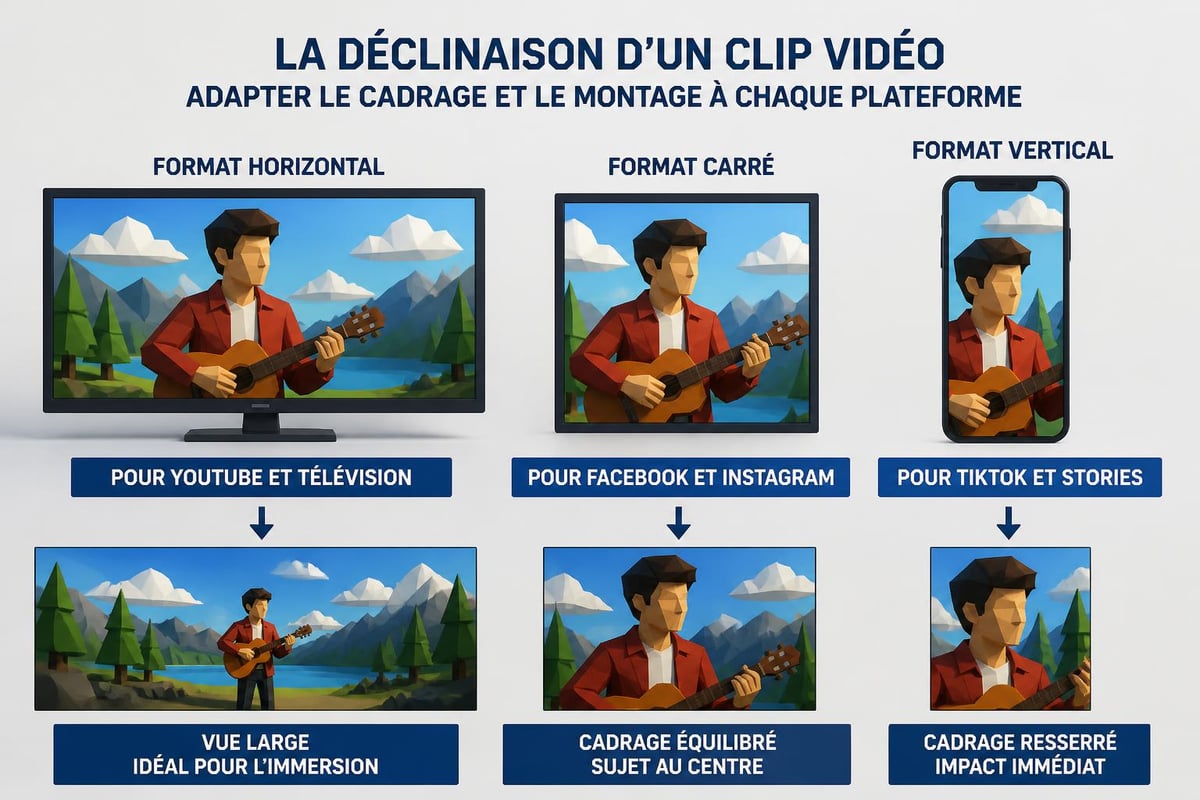 Adaptation multi-formats d'un clip musical