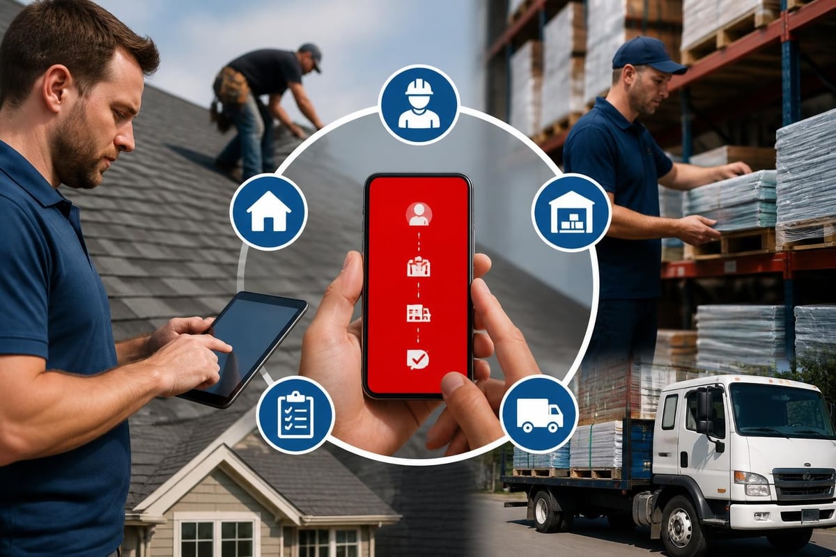 Modern roofing supply ordering