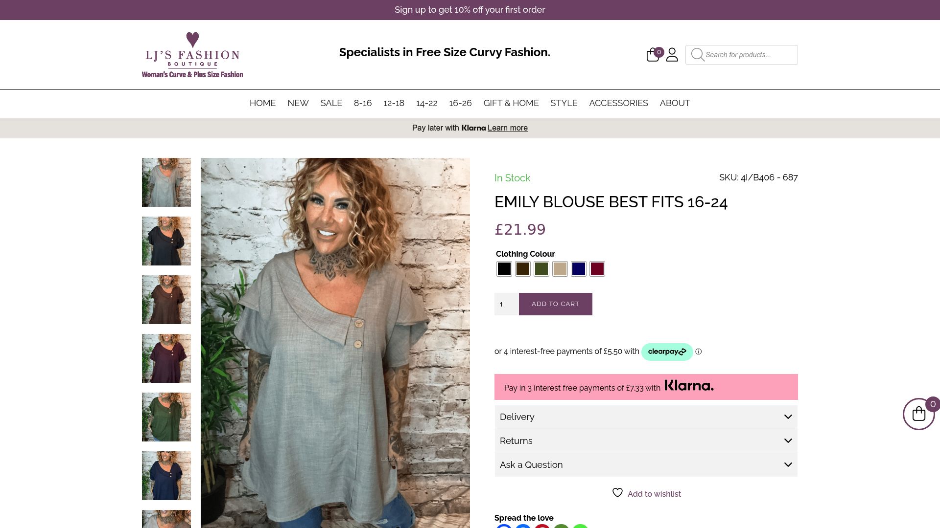 7 Best Plus Size Boutique Tops to Try in 2025 - Emily Blouse best fits 16-24 – £21.99
