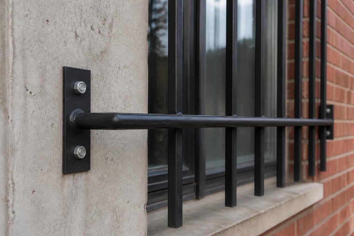 Window bar installation diagram