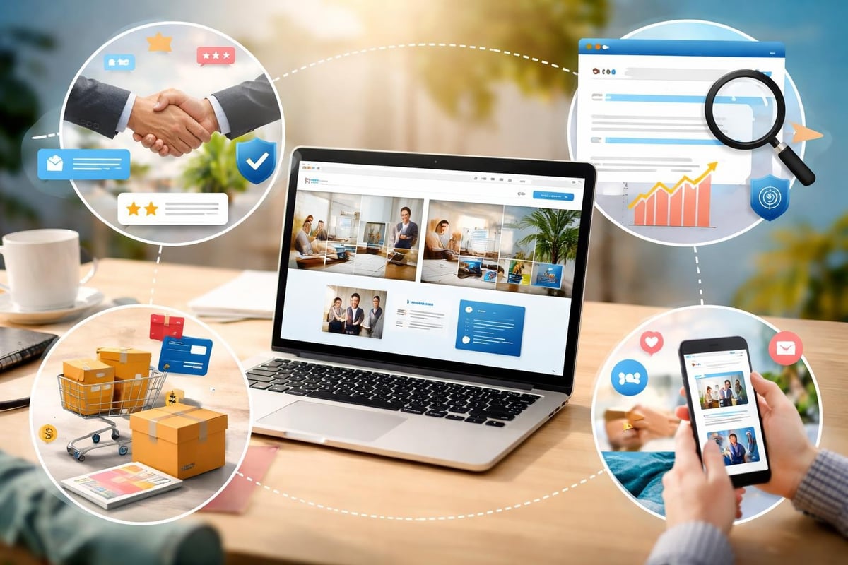 Moderne Website-Funktionen für Unternehmen