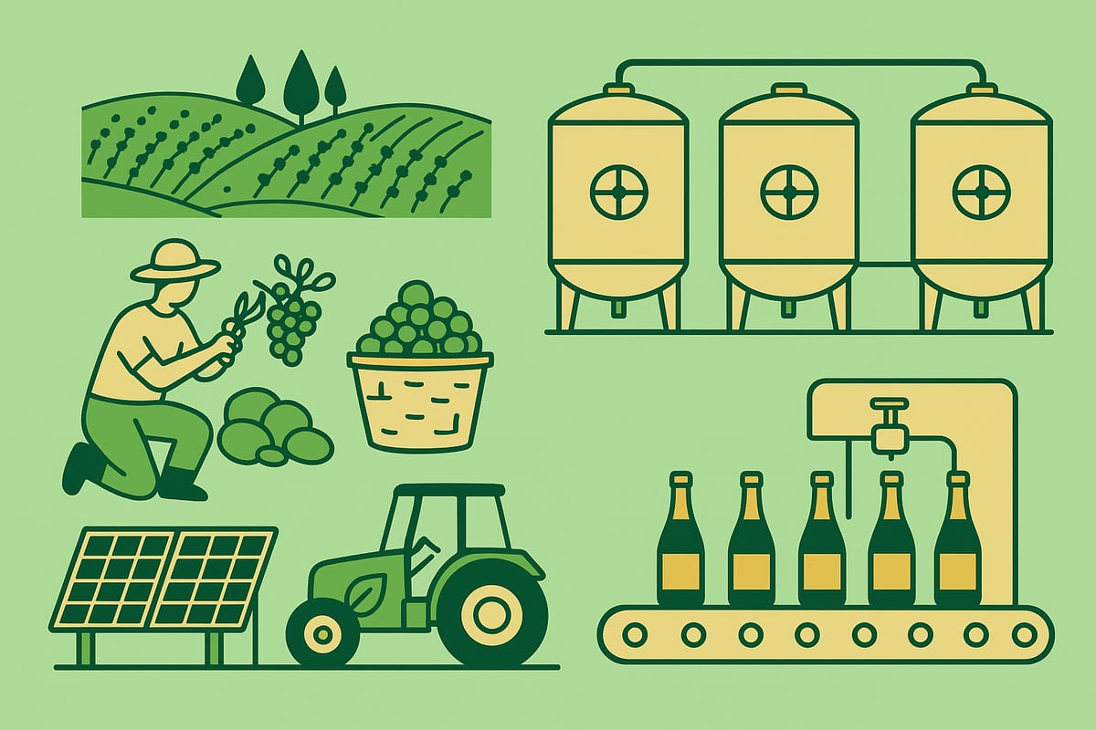Il Processo Produttivo: Dal Vigneto alla Bottiglia