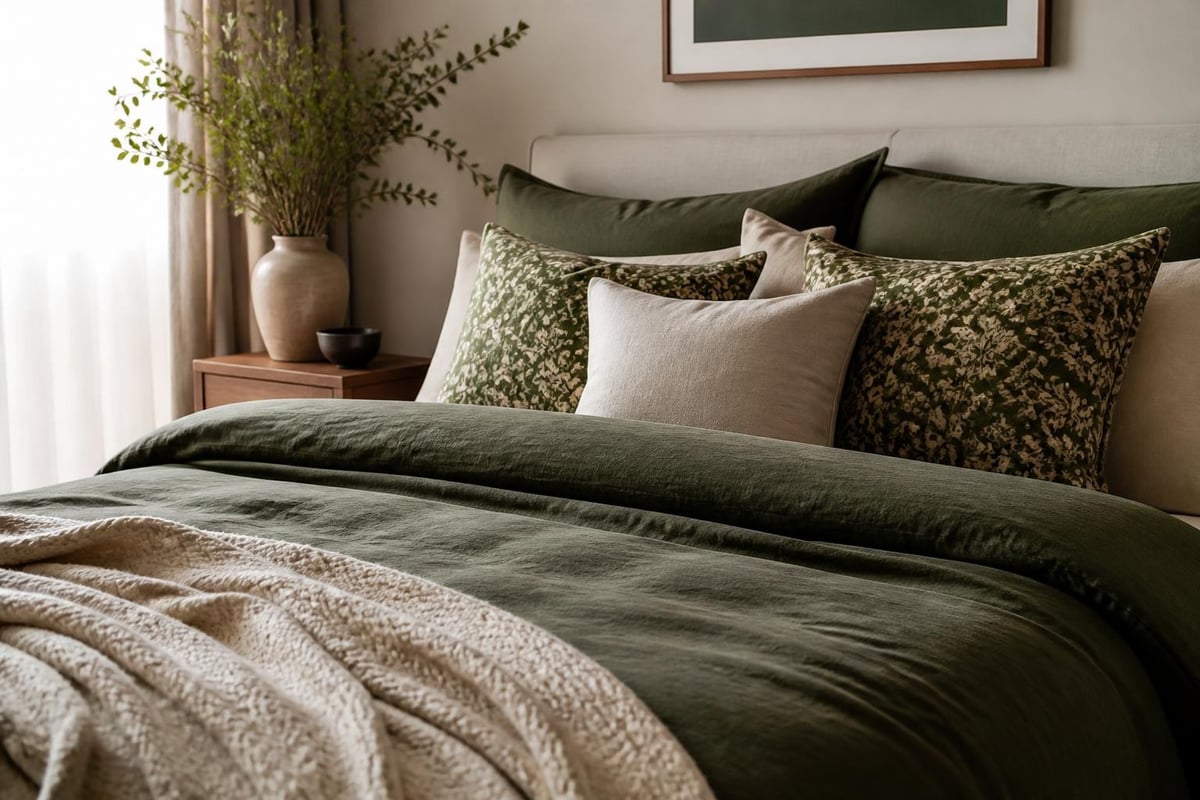 Bed sheet colour coordination