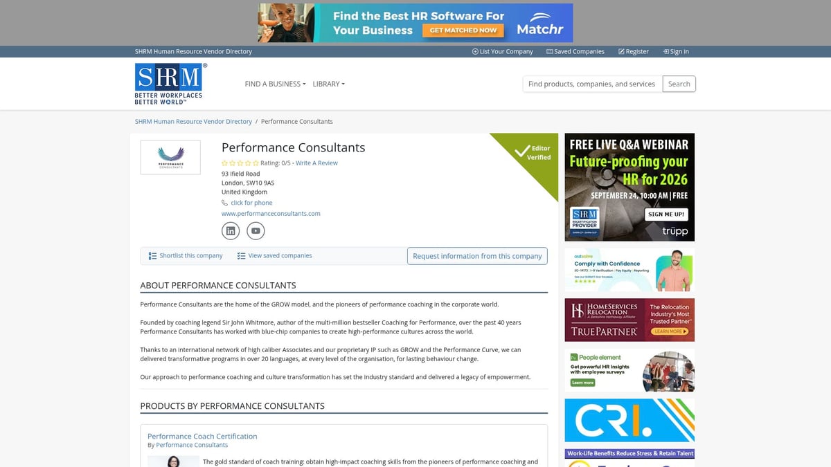 7 Top Executive Coaching Firms to Watch in 2025 - Performance Consultants