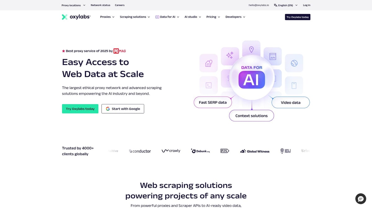 Top 8 Best SOCKS5 Proxy Services for Secure Browsing 2026 - Oxylabs