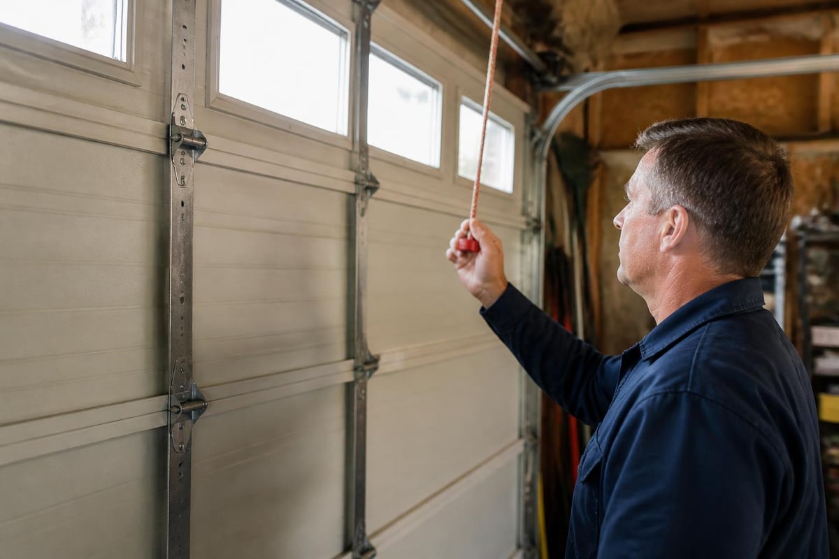 Emergency garage door response steps