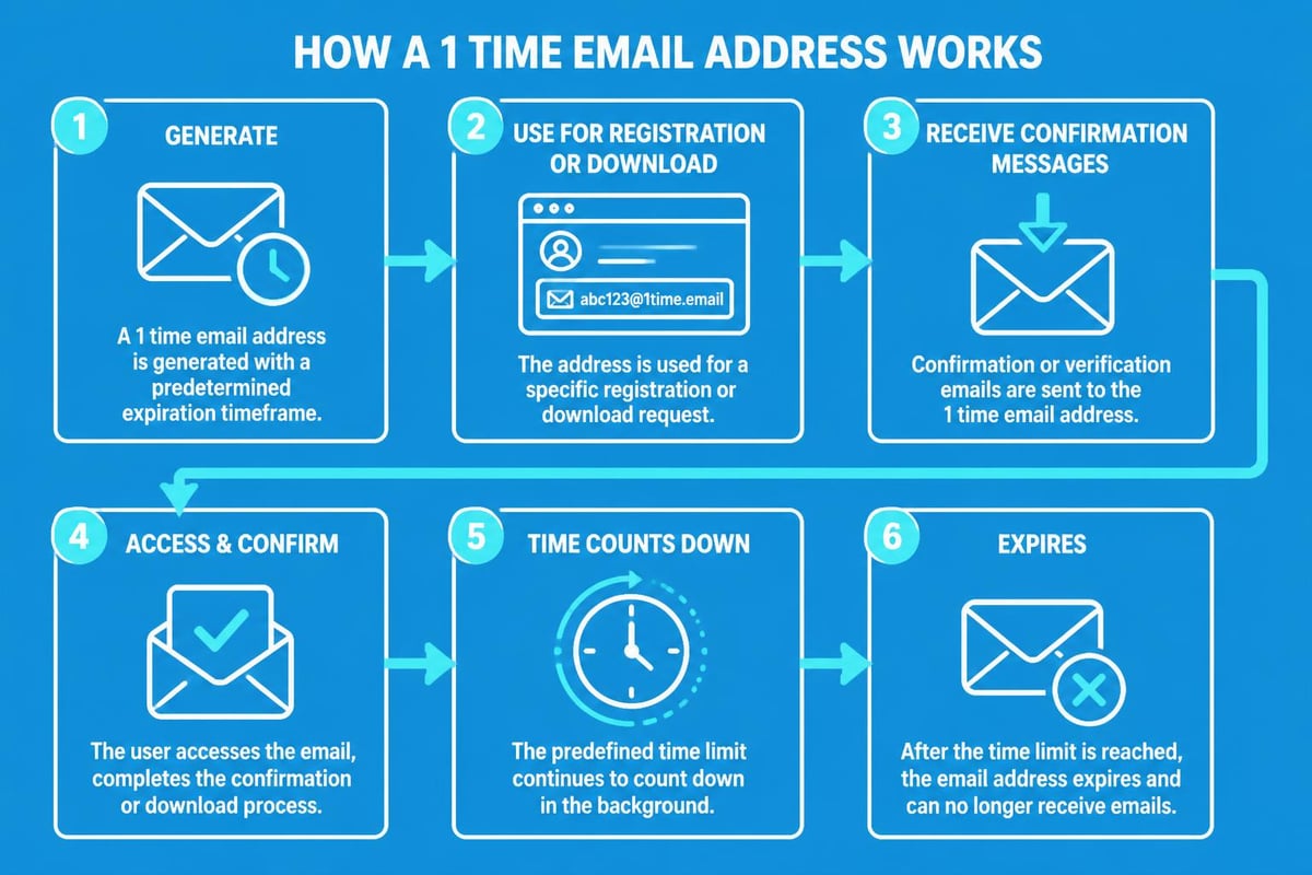 1 time email workflow diagram