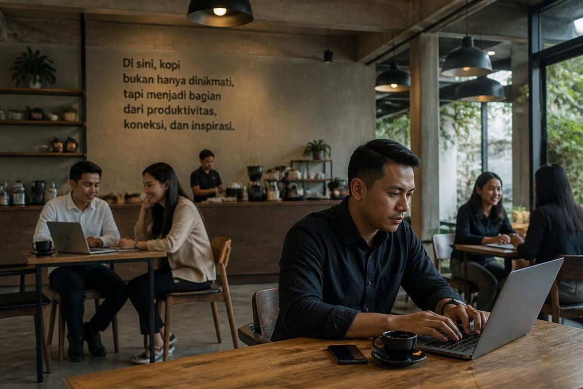 Pengalaman pelanggan di kafe modern