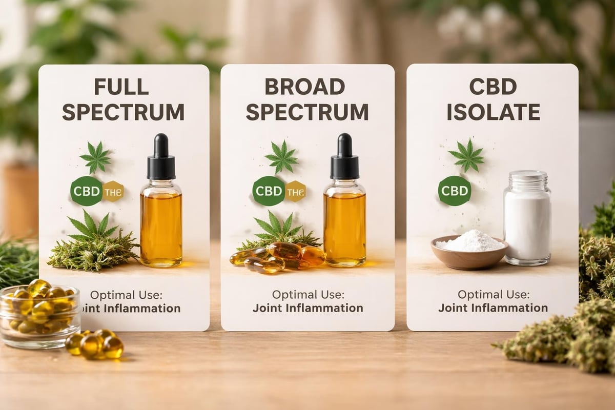 CBD product selection for inflammation