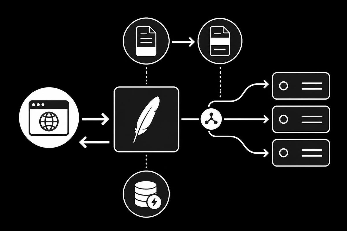 Apache reverse proxy request flow