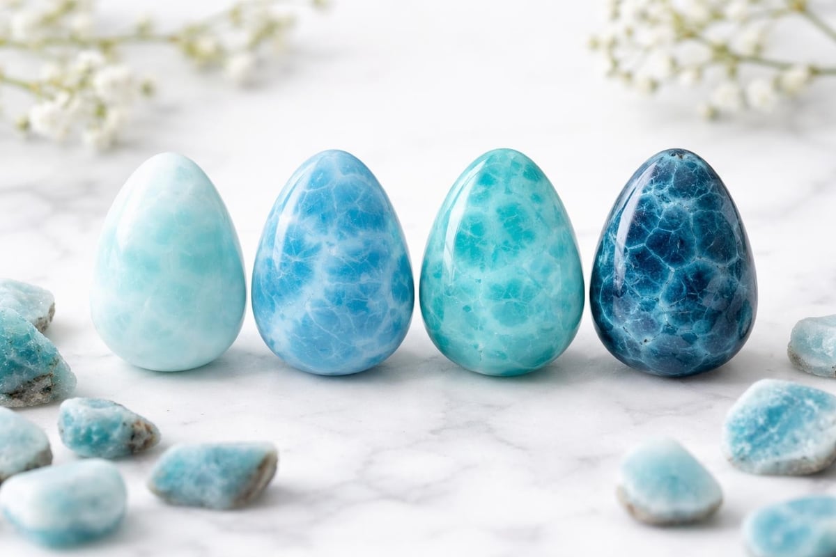 Larimar quality grading factors